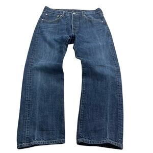 Levi's 501 Dark Wash Classic Straight Denim Jeans size 34 x 28 Read Desc